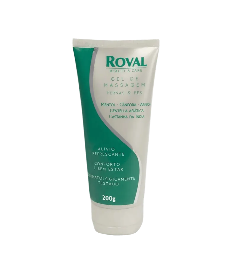 Gel de Massagem Pernas e Pés 200g Roval