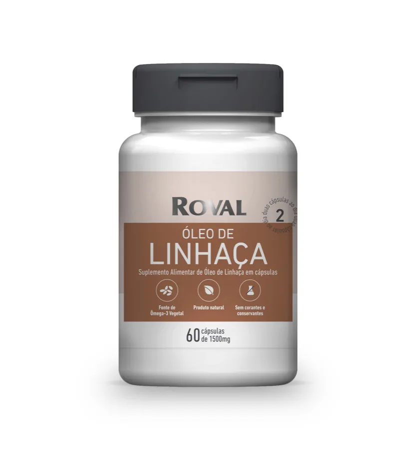Óleo de Linhaça 1G – 60 Caps Roval